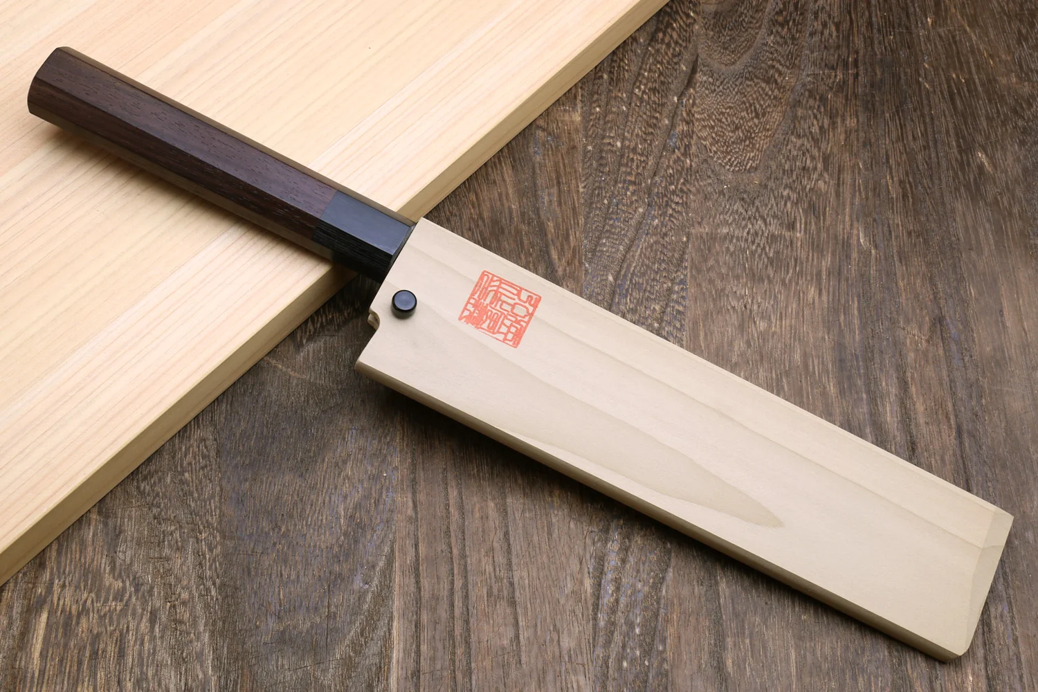 Yoshihiro Aonamiuchi Blue Steel Edo Usuba Japanese Vegetable Knife Shitan Rosewood - Image 7