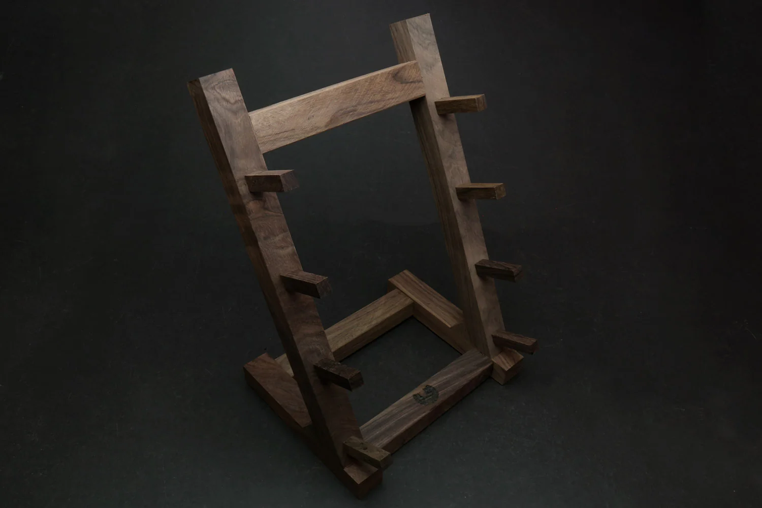 Yoshihiro Ebony and Rosewood Knife Rack Stand Chef Tool - Image 3
