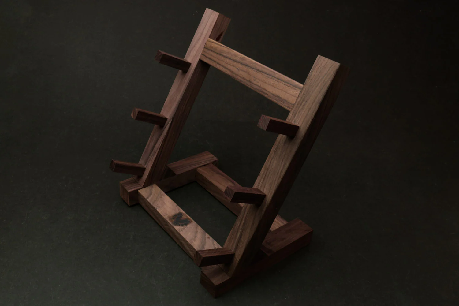 Yoshihiro Ebony and Rosewood Knife Rack Stand Chef Tool - Image 4