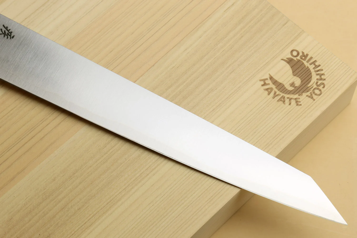 Yoshihiro HAP40 High Speed Stainless Steel Sujihiki-Kiritsuke Slicer Knife Triple Nickel Silver Ring and Ebony Handle - Image 5