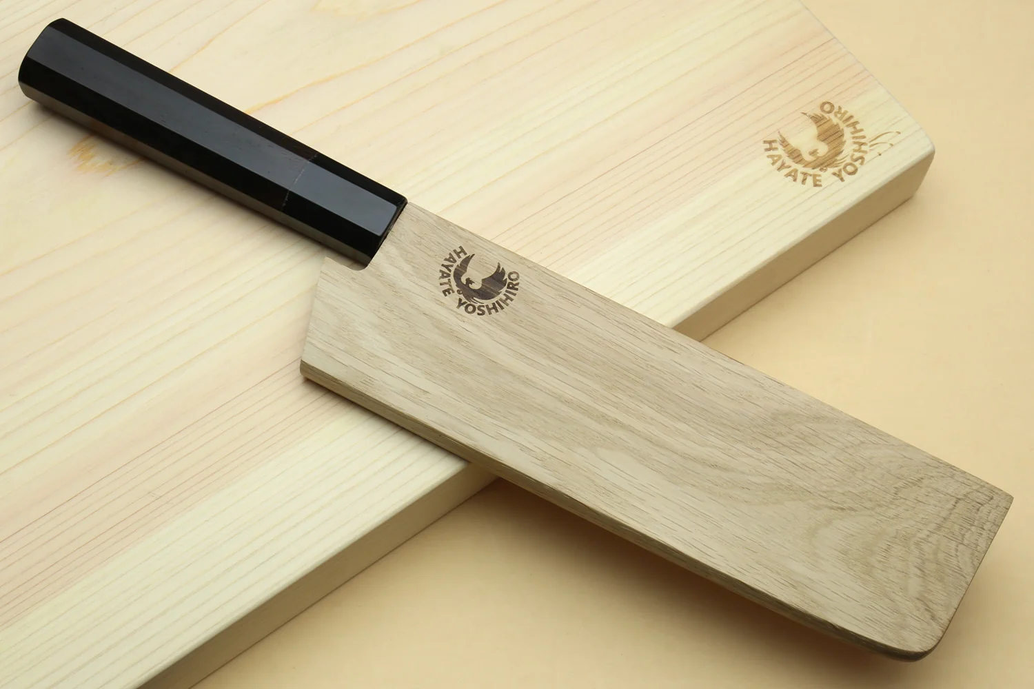 Yoshihiro Kurouchi Black-Forged Blue Steel Stainless Clad Nakiri Japanese Vegetable Knife (Ebony Handle) - Image 8