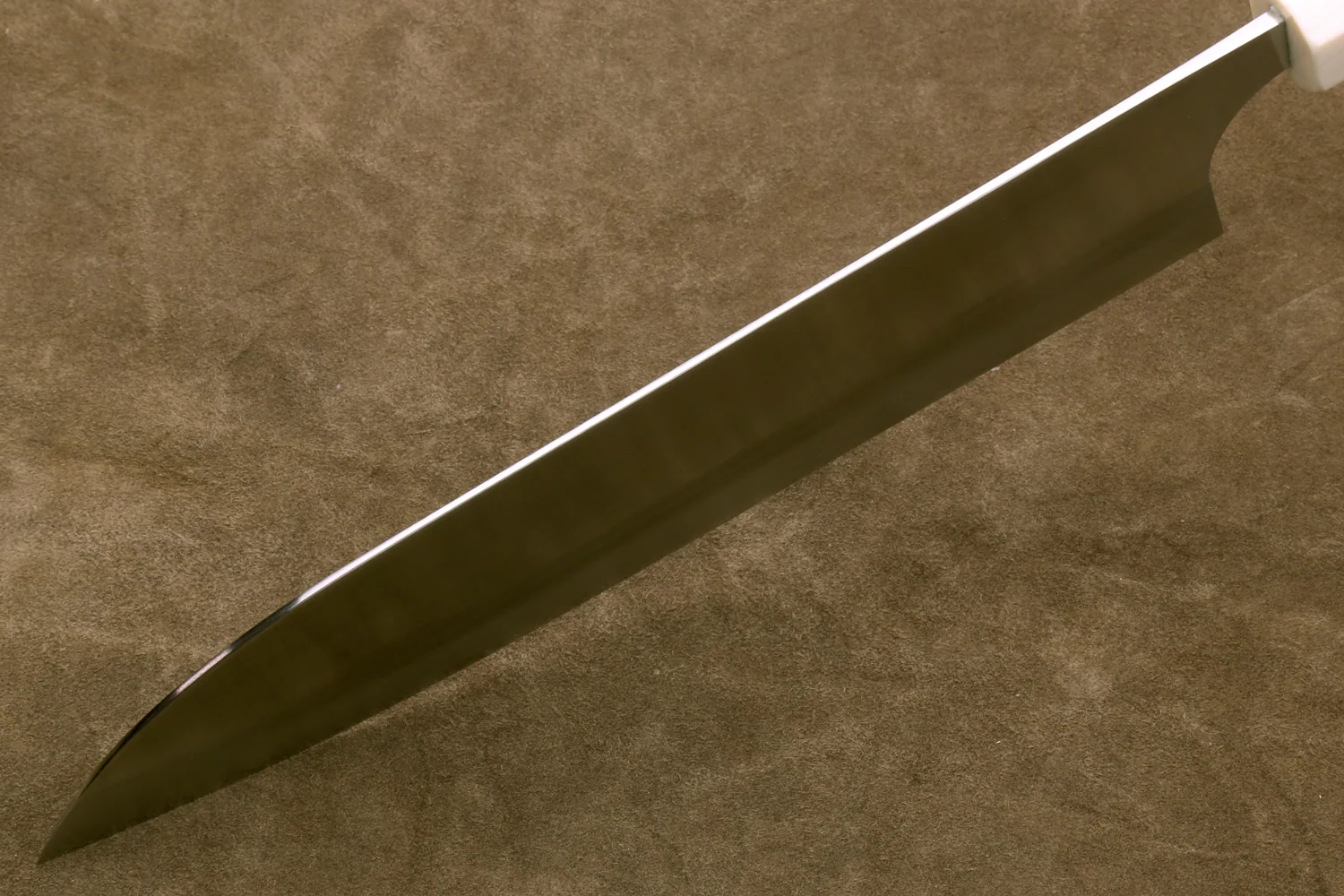 Yoshihiro High Speed Steel HAP40 Gyuto Chefs Knife with Octagonal Handle with Alternative Ivory Bolster (Blade Length: 10.2" (260mm)) - Image 5