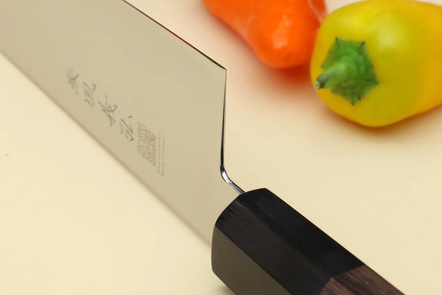 Yoshihiro AUS10 Ice Hardened Stainless Steel Gyuto Japanese Chef Knife Shitan Rosewood Handle - Image 6