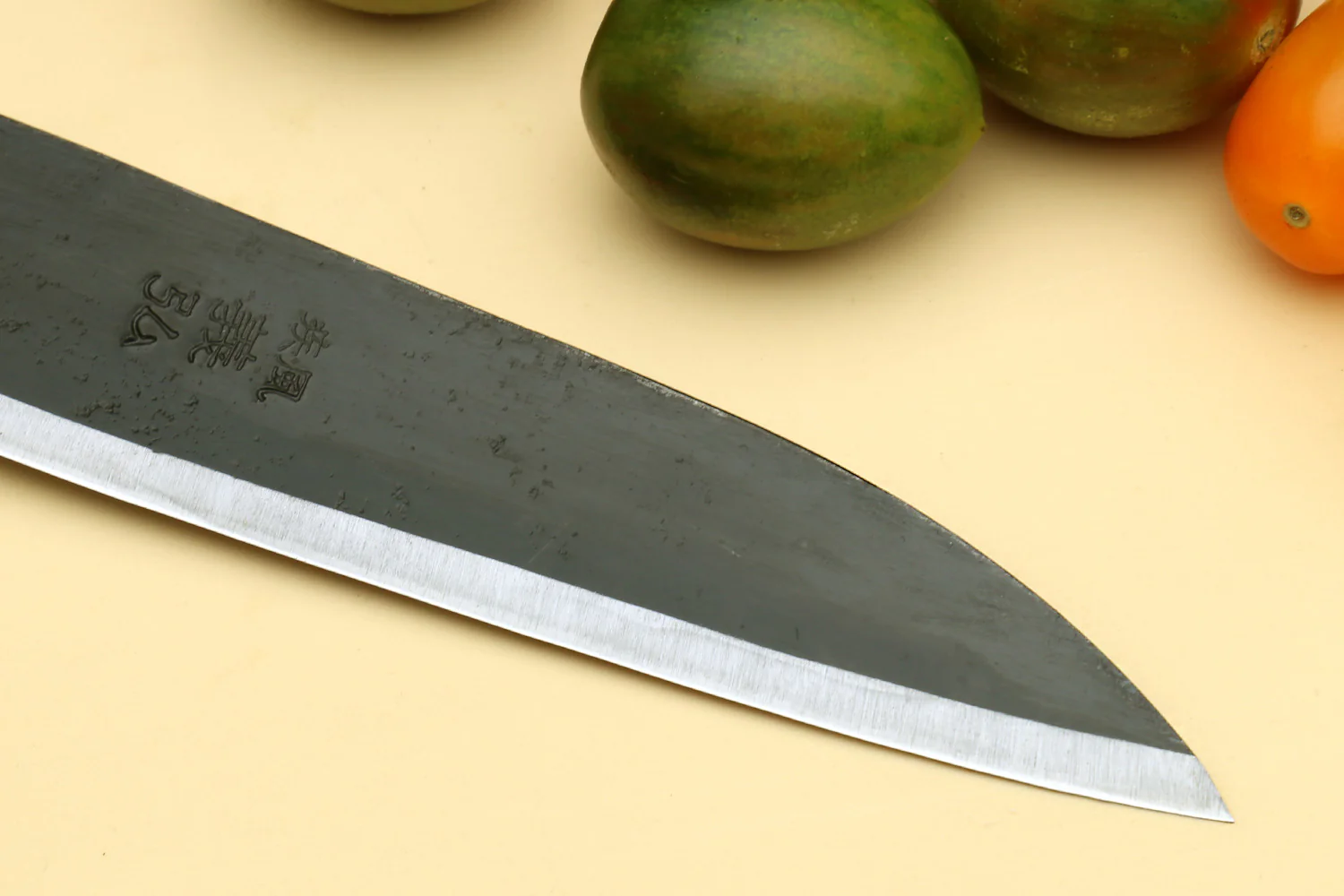 Yoshihiro Kurouchi High Carbon White Steel #2 Petty Utility Japanese Knife with Camphor Handle - Image 4