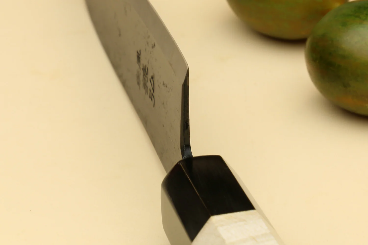 Yoshihiro Kurouchi High Carbon White Steel #2 Petty Utility Japanese Knife with Camphor Handle - Image 6
