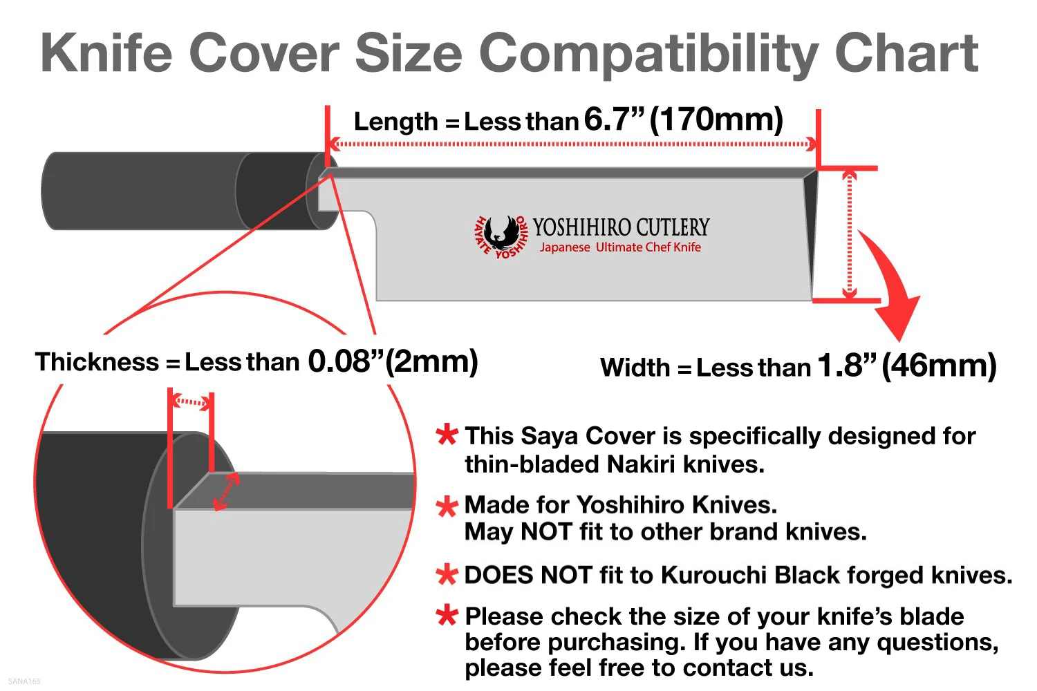 Yoshihiro Lacquered Magnolia Wooden Blade Protector Saya Cover for Thin-Bladed Nakiri Vegetable Chefs Knife - Image 2