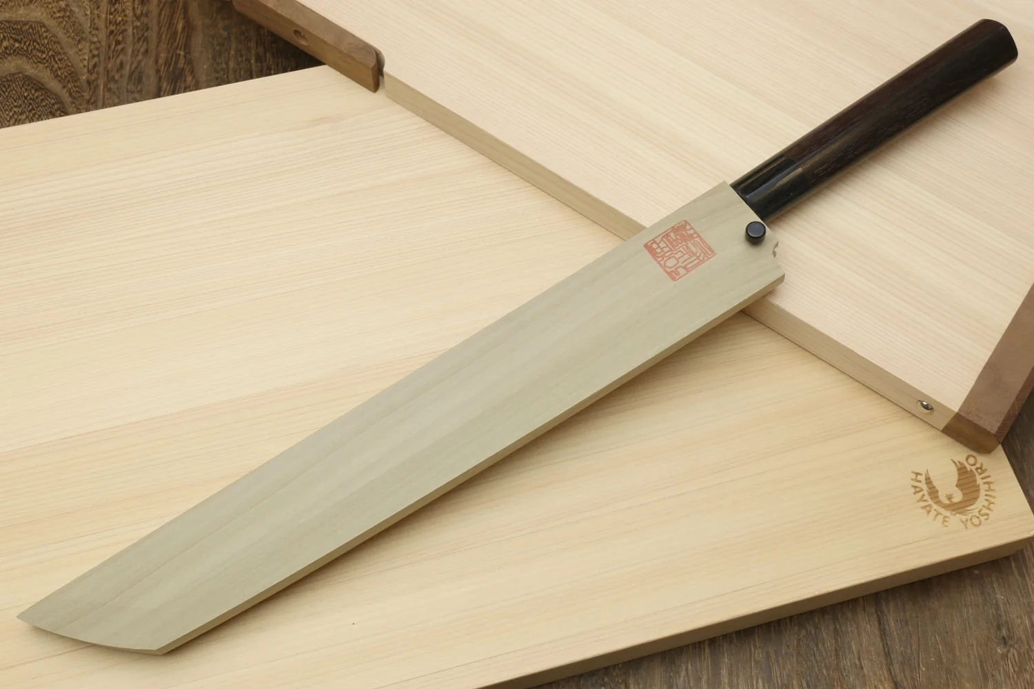 Yoshihiro Left Handed Hongasumi White Steel Sakimaru Takobiki Sushi Sashimi Japanese Knife Shitan Handle - Image 8