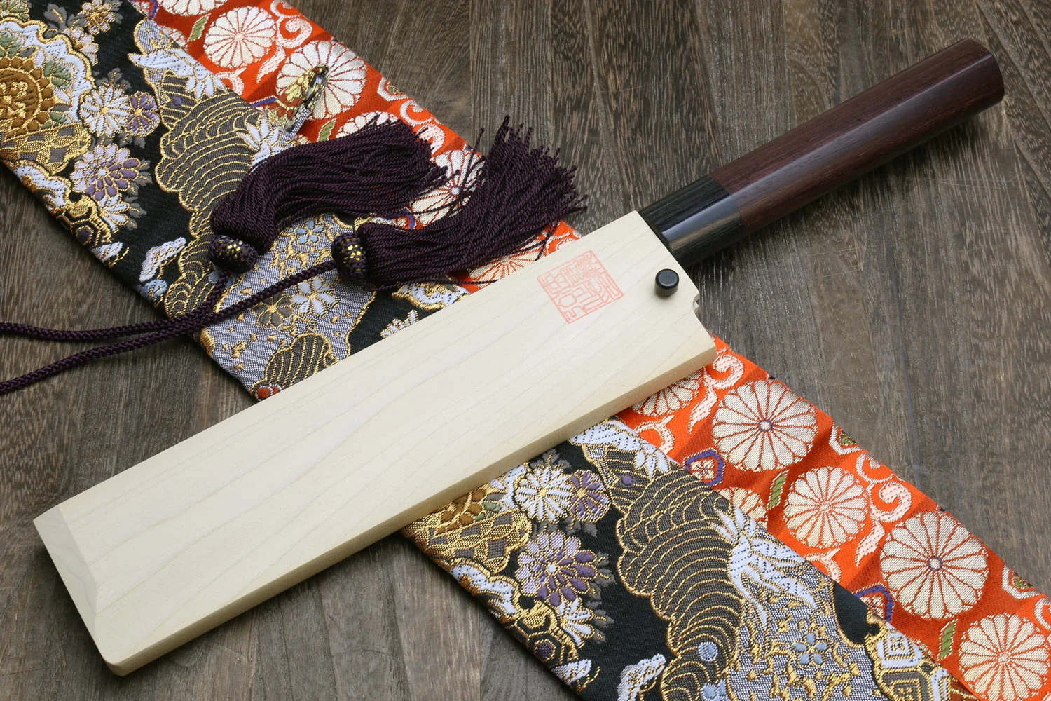 Yoshihiro Left Handed Kasumi White Steel Edo Usuba Traditional Japanese Vegetable Chopping Chef Knife Shitan Handle - Image 9
