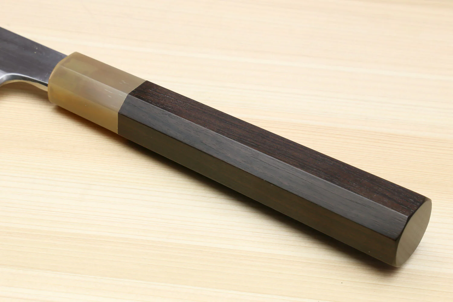 Yoshihiro Left Handed Masashi Hongasumi White Steel Yanagi Sushi Sashimi Japanese Knife Ebony Handle - Image 6