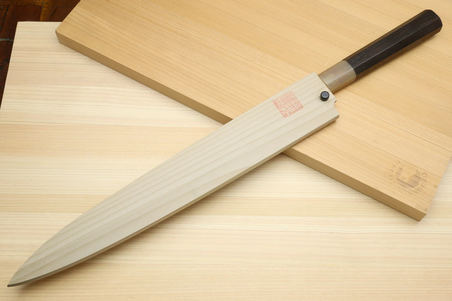 Yoshihiro Left Handed Masashi Hongasumi White Steel Yanagi Sushi Sashimi Japanese Knife Ebony Handle - Image 7