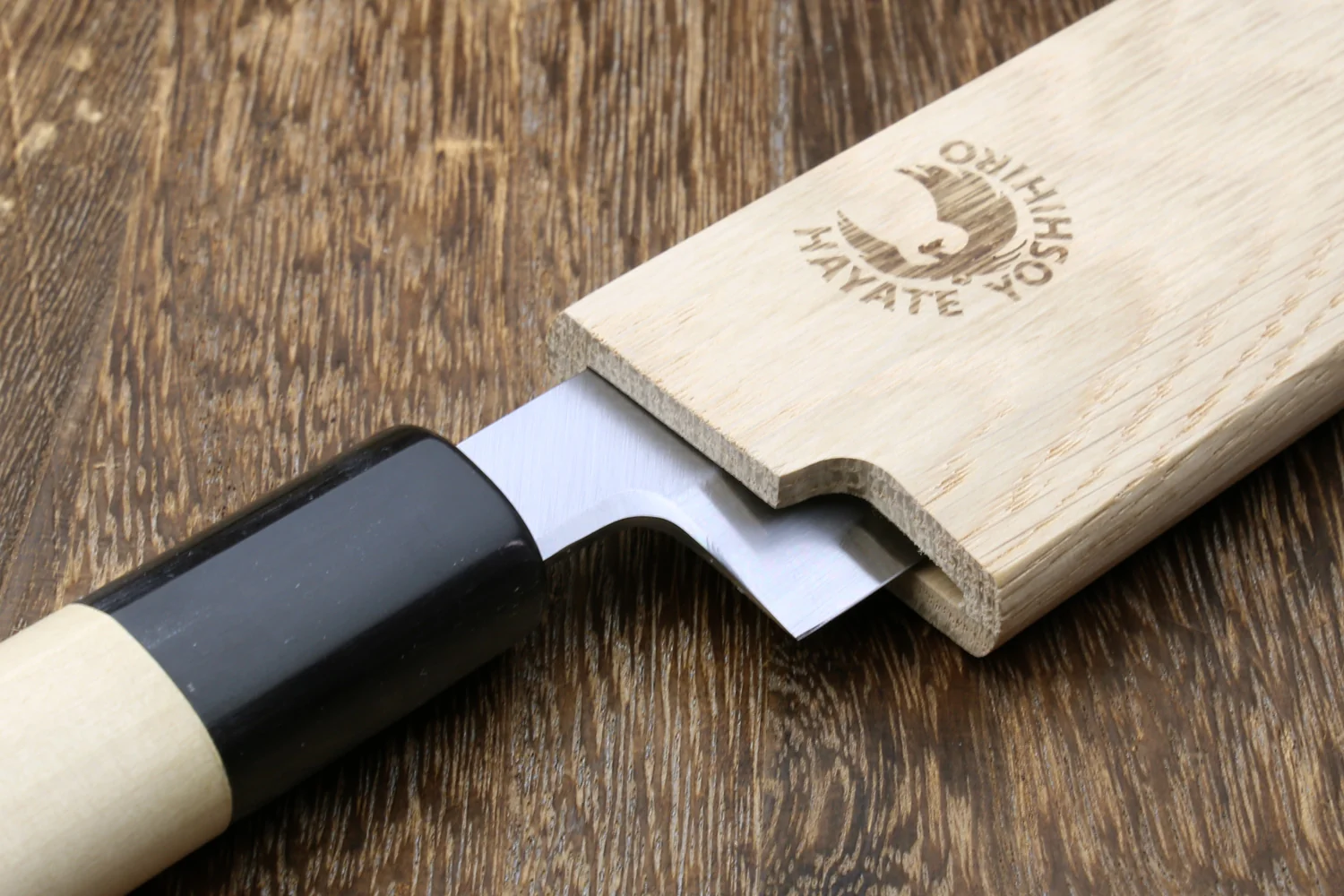 Yoshihiro Magnetic Oak Wooden Saya Cover for Yanagi - Image 4