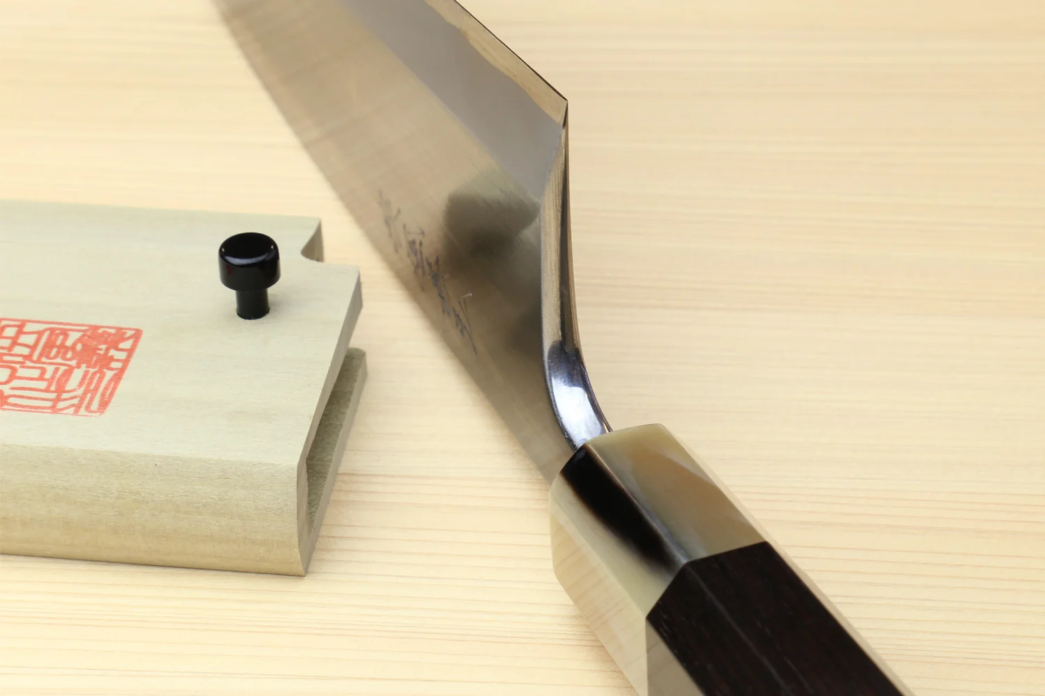 Yoshihiro Masashi Hongasumi White Steel Deba Fish Fillet Chef Knife with Ebony Handle - Image 5