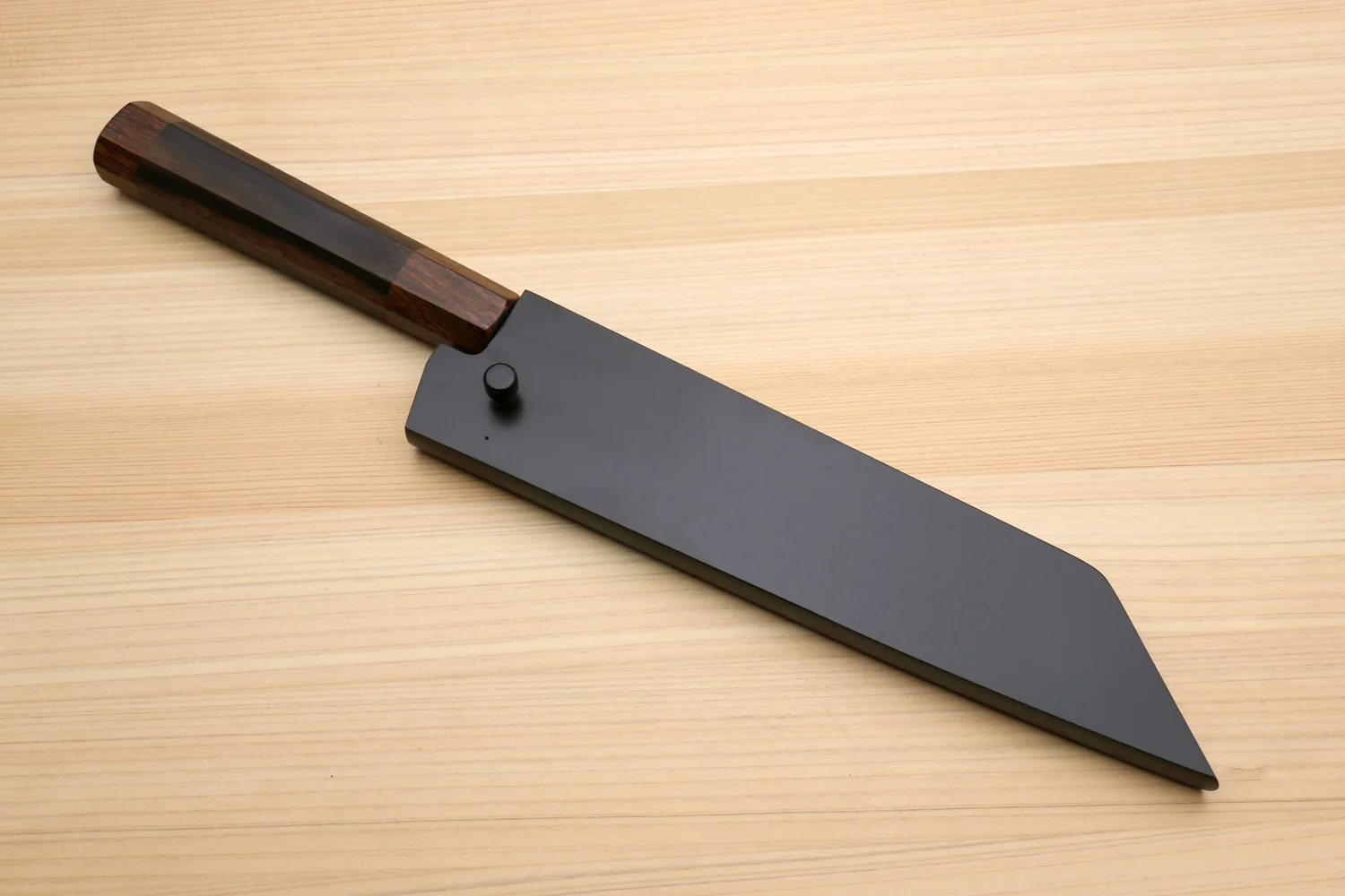 Yoshihiro Mizu Yaki Blue High Carbon Steel #1 Kurouchi Petty Kiritsuke Japanese Utility Knife Ebony Handle - Image 8