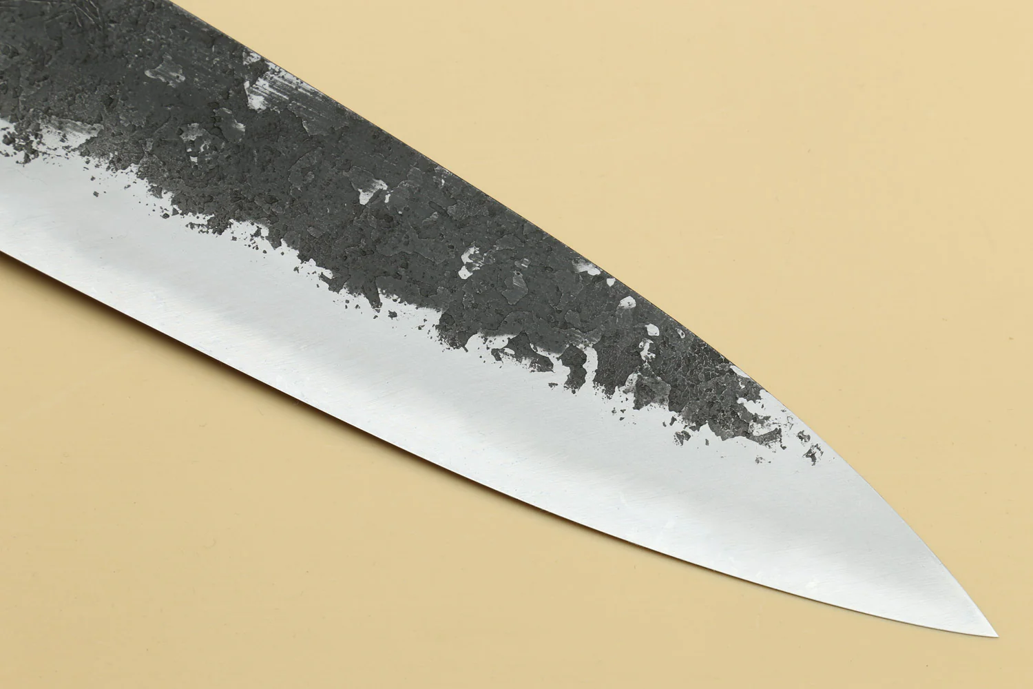 Yoshihiro Nashiji High Carbon White Steel MAZAKI Gyuto Japanese Chefs Knife with Camphor Handle - Image 6