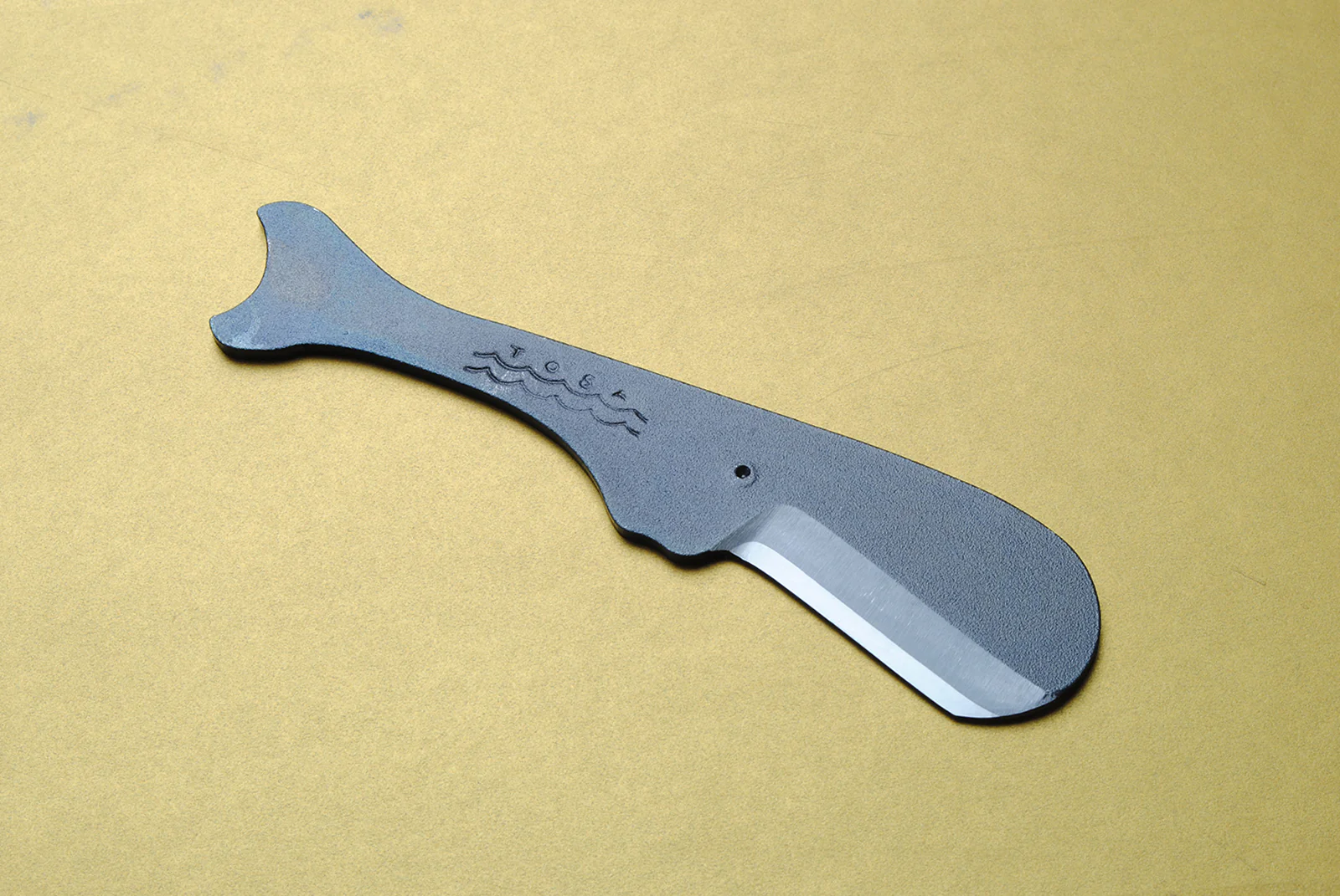 Yoshihiro Shiroko High Carbon Steel Kurouchi Kujira Whale Japanese Utility Knife (Whale A Type) - Image 3