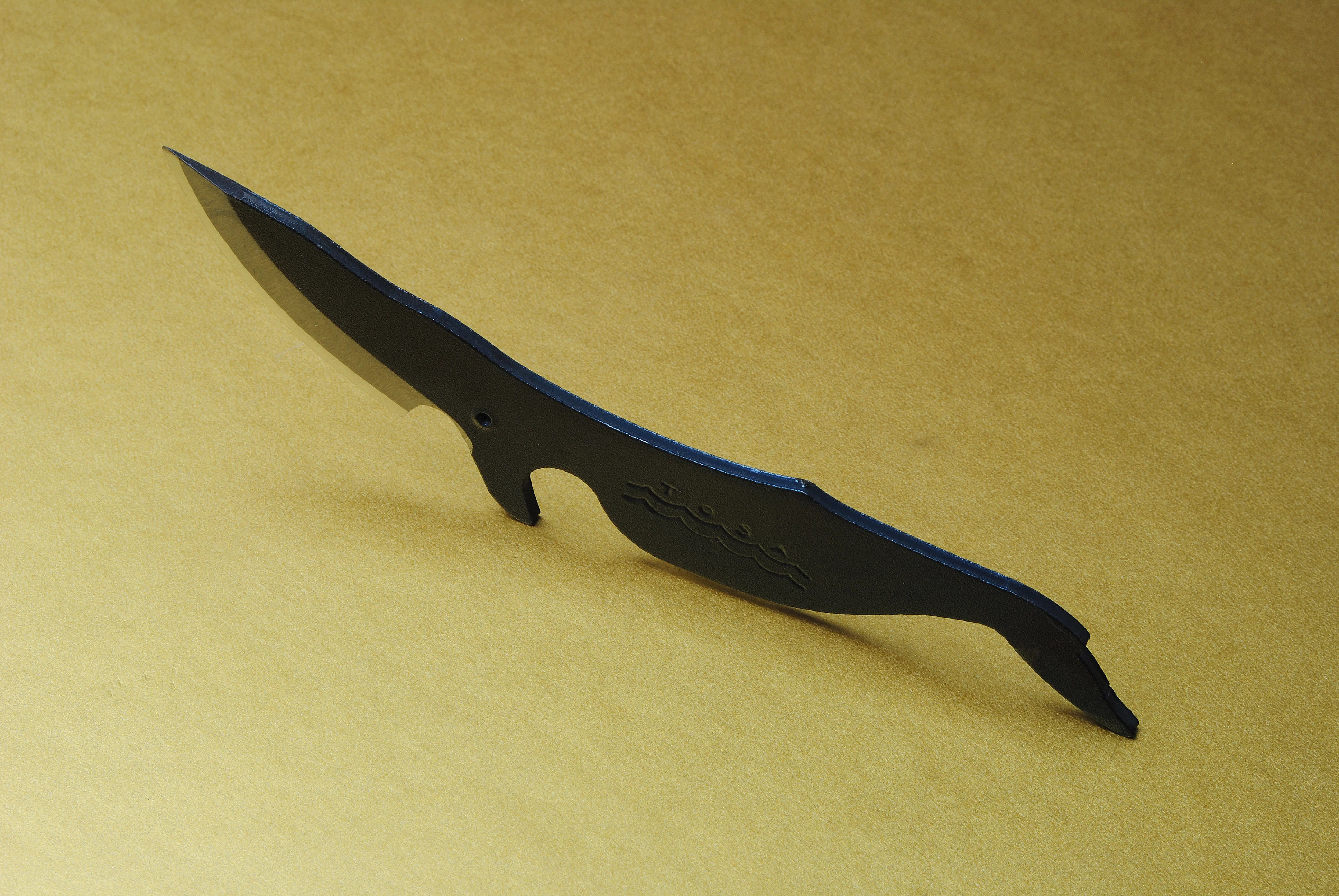 Yoshihiro Shiroko High Carbon Steel Kurouchi KUJIRA Whale Japanese Utility Knife (Whale B Type) - Image 4