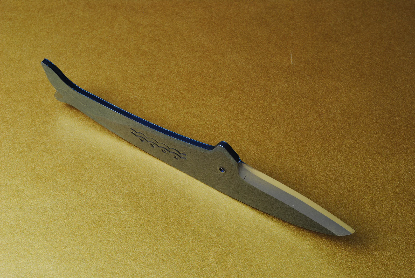 Yoshihiro Shiroko High Carbon Steel Kurouchi KUJIRA Whale Japanese Utility Knife (Whale D Type) - Image 4