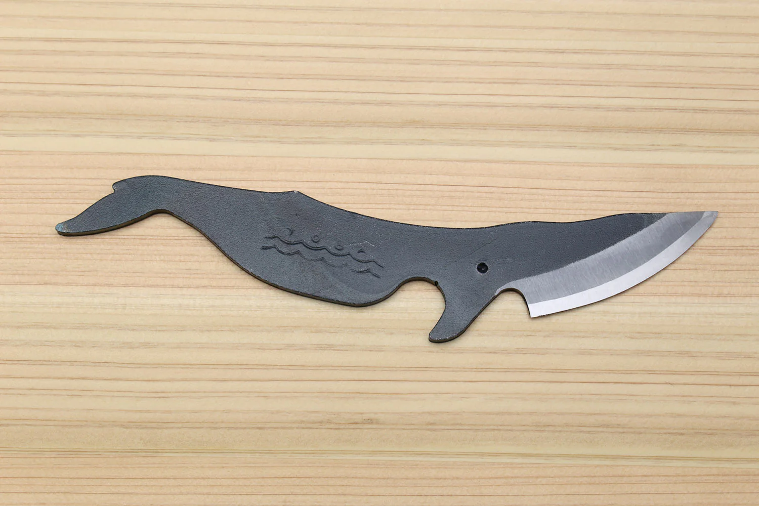 Yoshihiro Shiroko High Carbon Steel Kurouchi Kujira Whale Japanese Utility Knife 3PC SET(Whale A, B, C Type) - Image 3