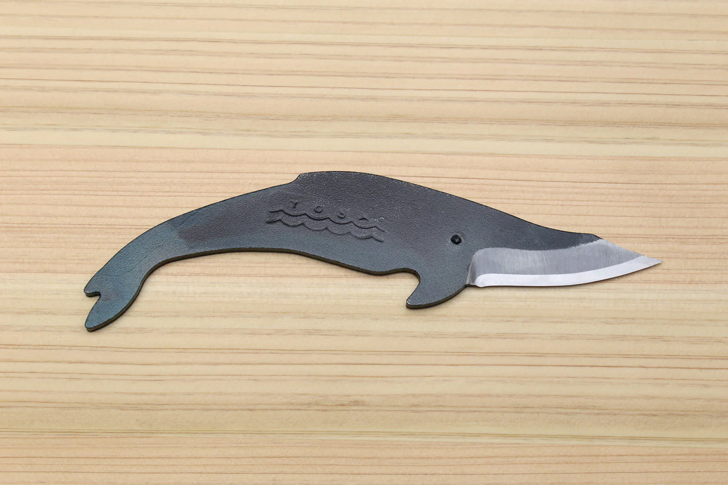 Yoshihiro Shiroko High Carbon Steel Kurouchi Kujira Whale Japanese Utility Knife 3PC SET(Whale A, B, C Type) - Image 4