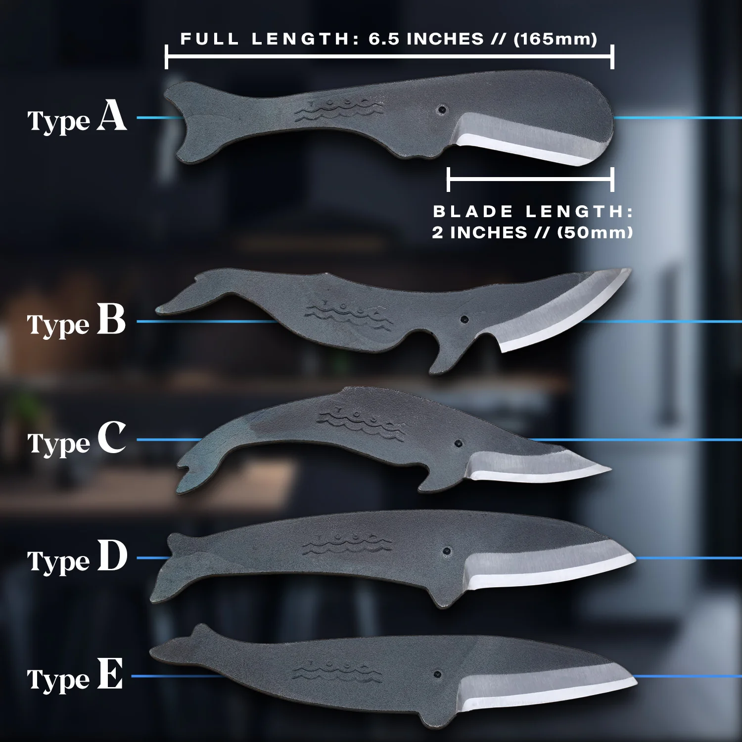 Yoshihiro Shiroko High Carbon Steel Kurouchi KUJIRA Whale Japanese Utility Knife (Whale E Type) - Image 7