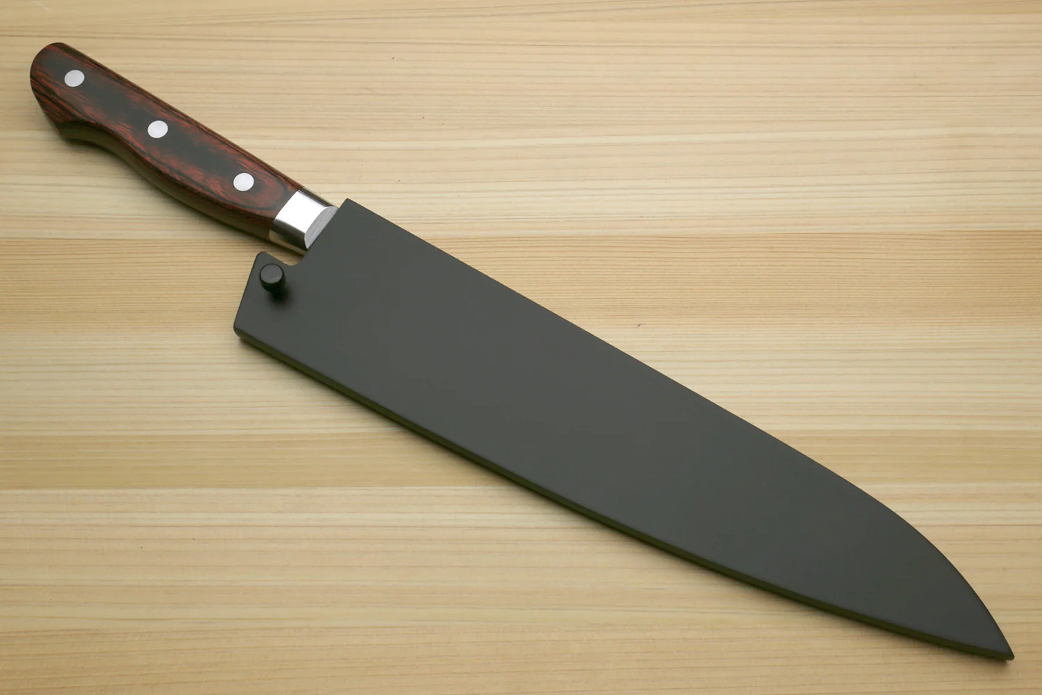 Yoshihiro VG-10 16 Layer Hammered Damascus Stainless Steel Gyuto Chefs Knife - Image 10