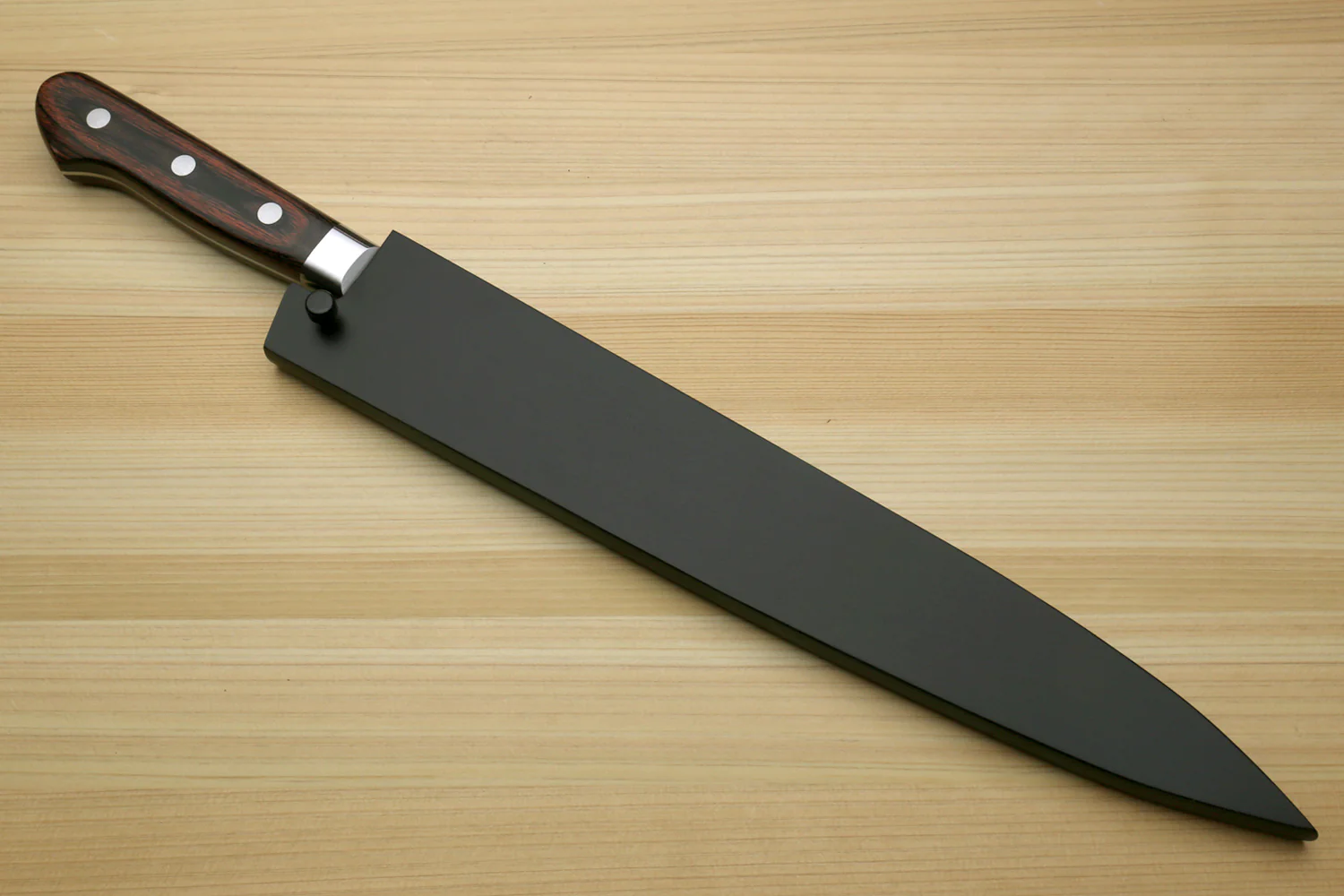 Yoshihiro VG-10 16 Layer Hammered Damascus Stainless Steel Sujihiki Slicer Chefs knife 9.5" (240mm) - Image 9
