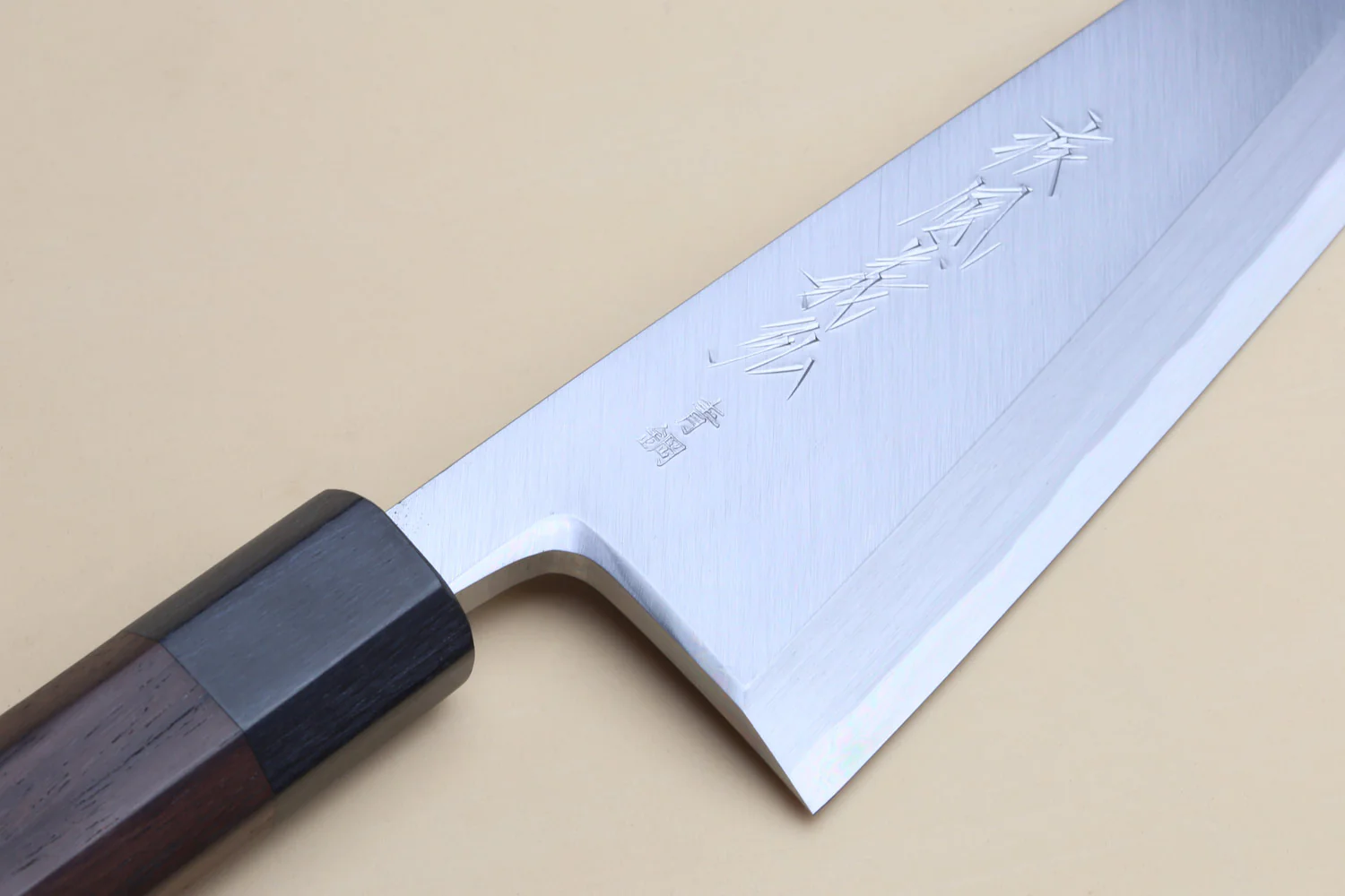 Yoshihiro Hongasumi Blue Steel #2 Garasuki Traditional Japanese Poultry Boning Knife Rosewood Handle - Image 6